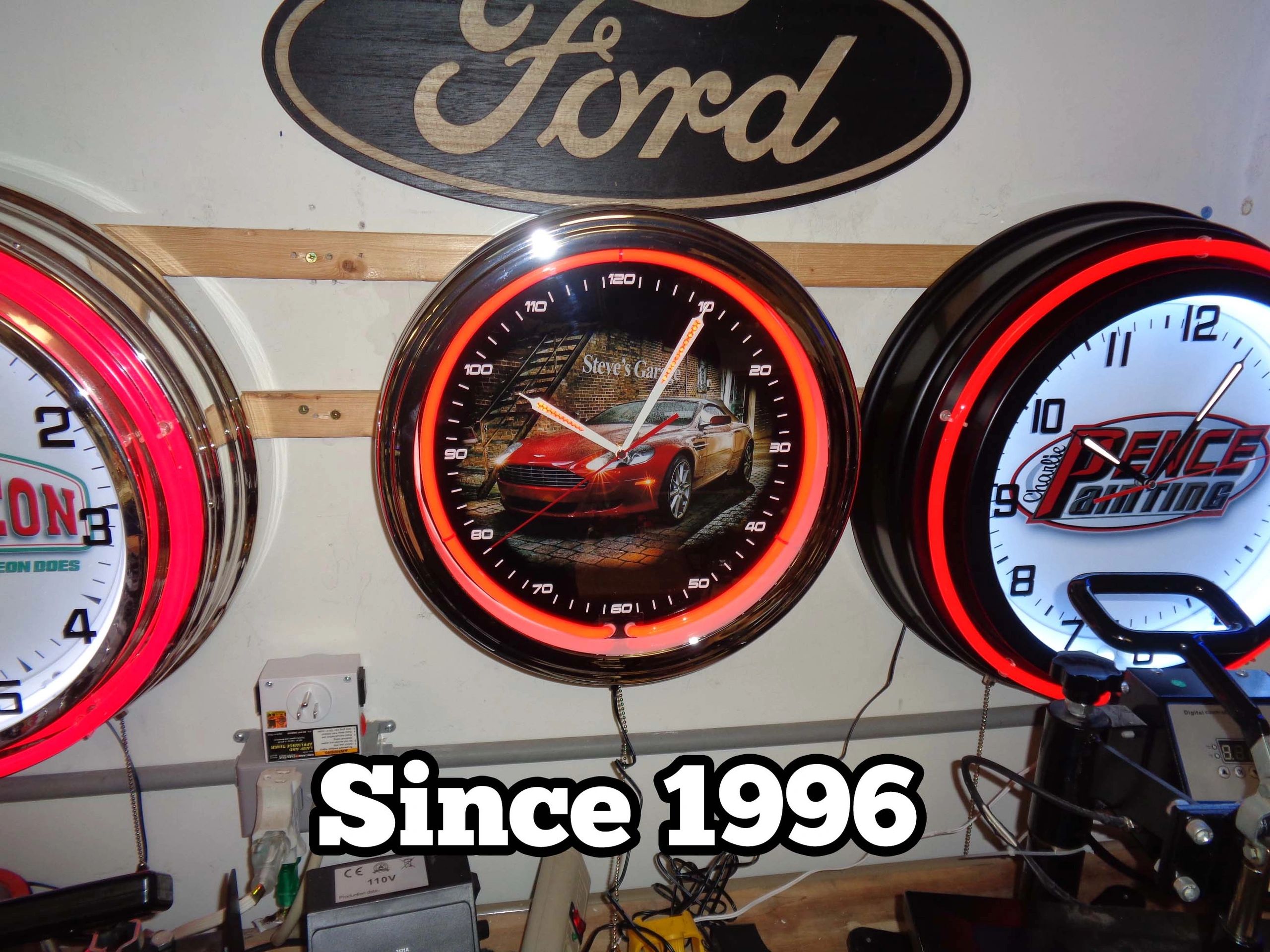 Norm’s Custom Neon Clocks - Neon, Clocks, Wall Clock